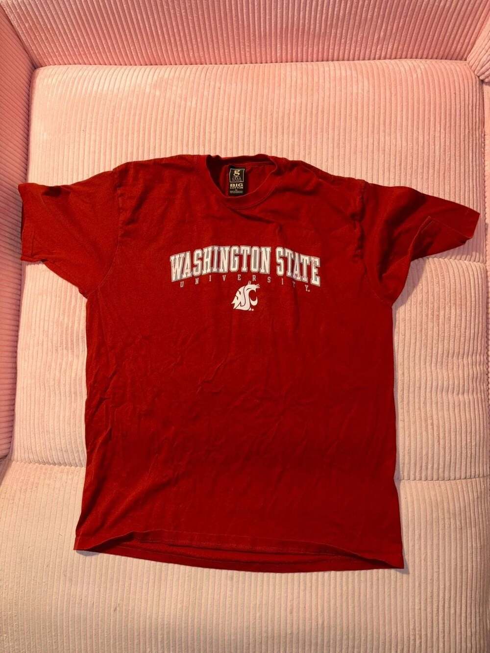 Gear For Sports Big Cotton Washington State University Cougars T-Shirt Red XL